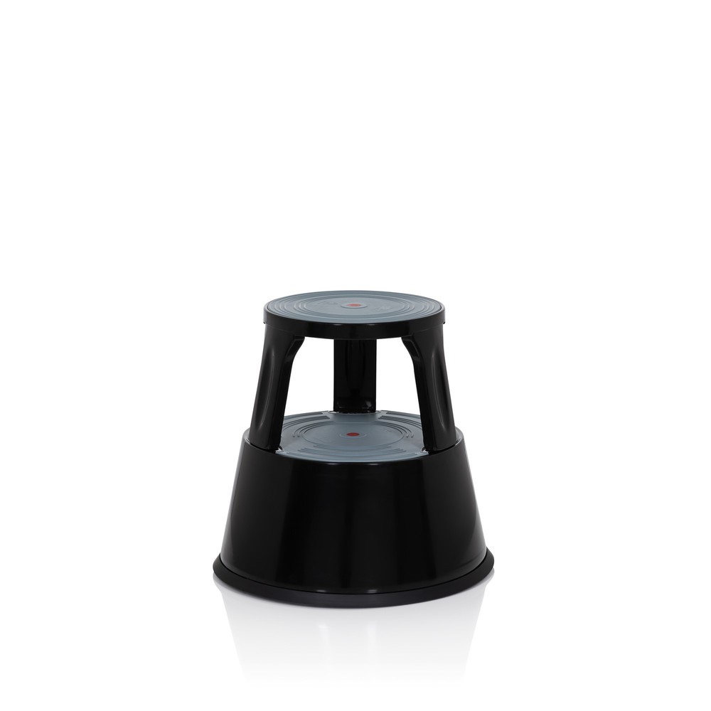 N° de l'image du produit 7 : Tabouret marchepied / tabouret à roulettes hjh OFFICE TIO-M II métal, plastique, noir