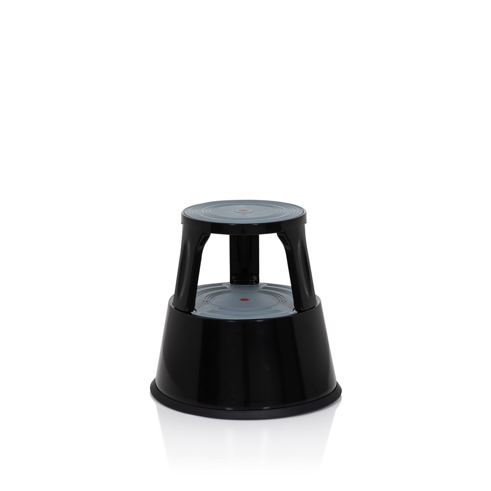 Illustration du produit: Tabouret marchepied / tabouret à roulettes hjh OFFICE TIO-M II métal, plastique, noir