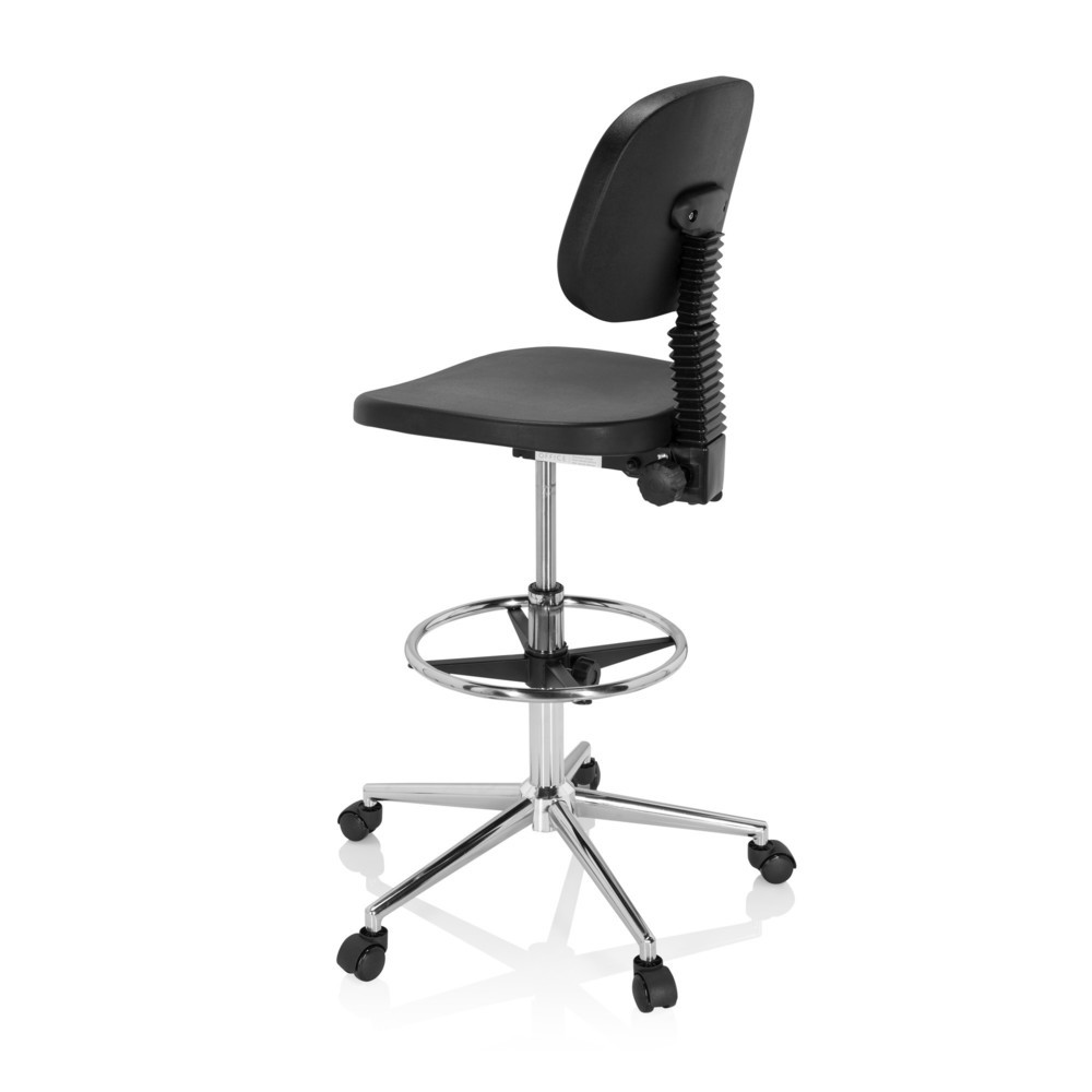 N° de l'image du produit 7 : Tabouret / siège de travail ergonomique hjh OFFICE TOP WORK 24 I mousse rigide, noir