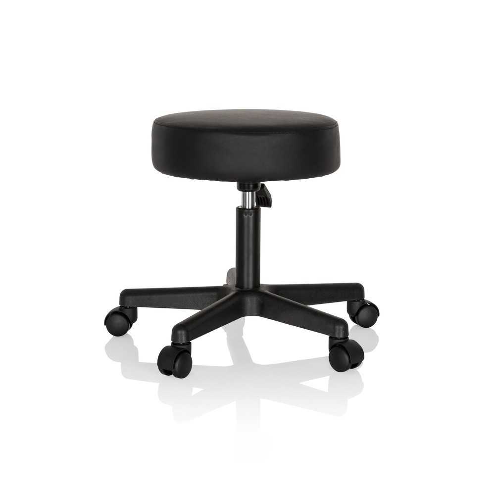 N° de l'image du produit 3 : Tabouret ergonomique / tabouret pivotant hjh OFFICE OPERATOR I similicuir, noir