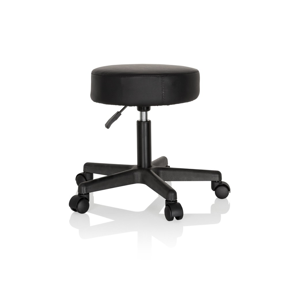 N° de l'image du produit 6 : Tabouret ergonomique / tabouret pivotant hjh OFFICE OPERATOR I similicuir, noir