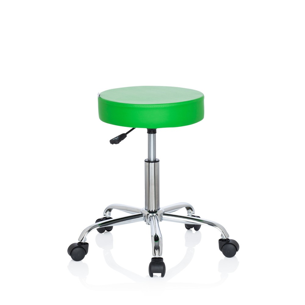 N° de l'image du produit 2 : Tabouret ergonomique / tabouret pivotant hjh OFFICE OPERATOR II similicuir, vert