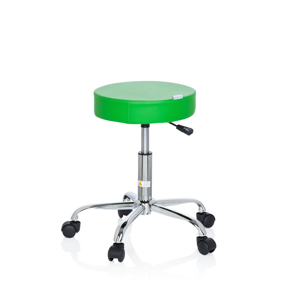 N° de l'image du produit 5 : Tabouret ergonomique / tabouret pivotant hjh OFFICE OPERATOR II similicuir, vert