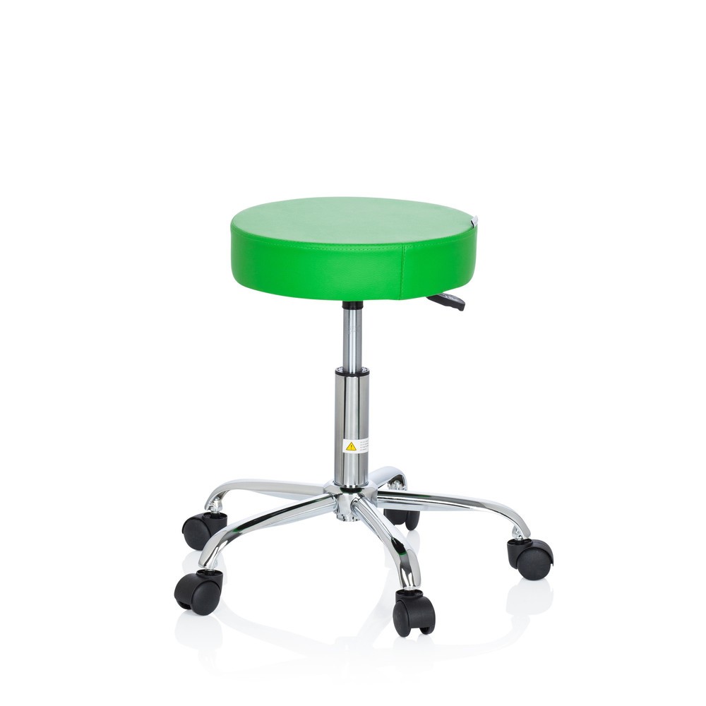 N° de l'image du produit 6 : Tabouret ergonomique / tabouret pivotant hjh OFFICE OPERATOR II similicuir, vert