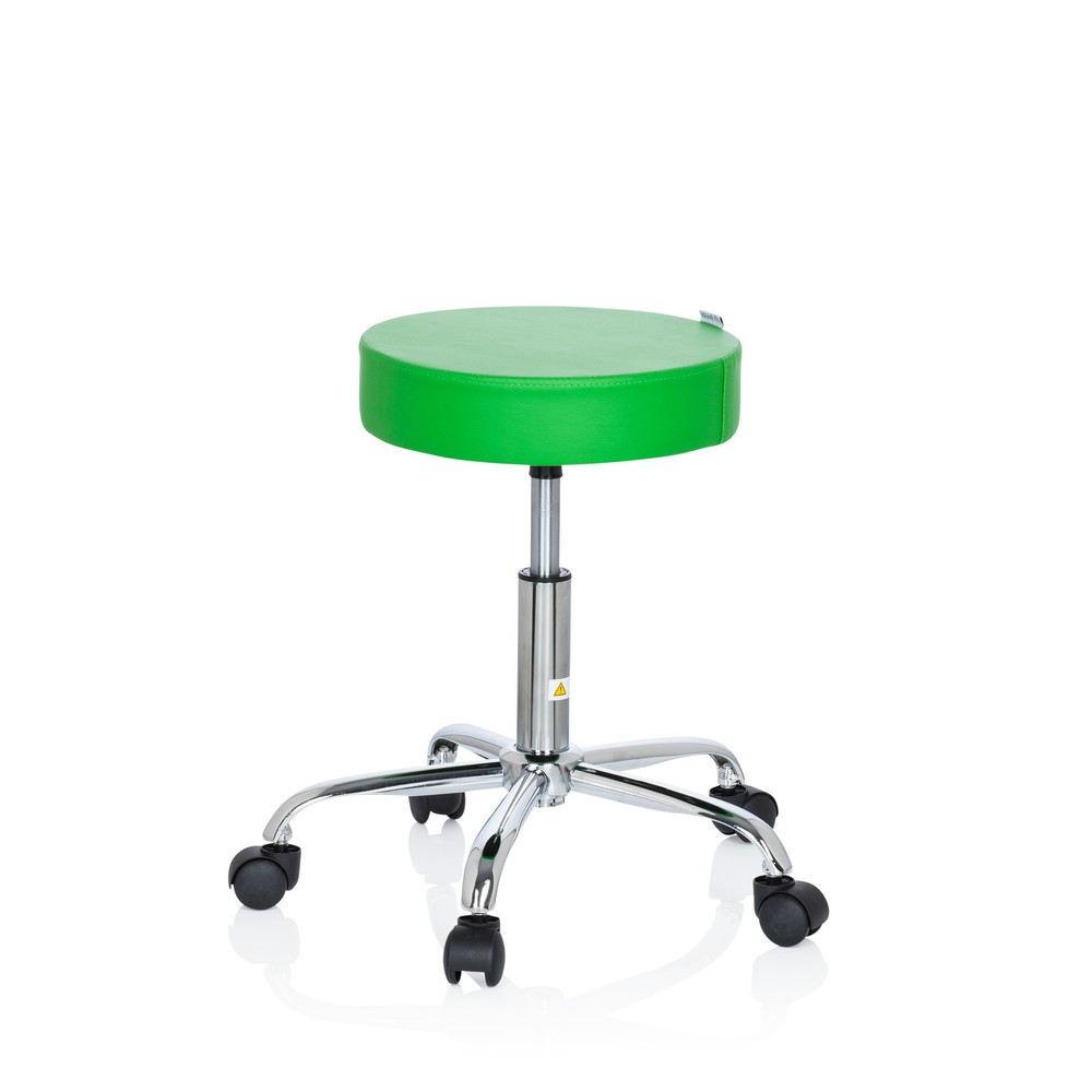 N° de l'image du produit 7 : Tabouret ergonomique / tabouret pivotant hjh OFFICE OPERATOR II similicuir, vert