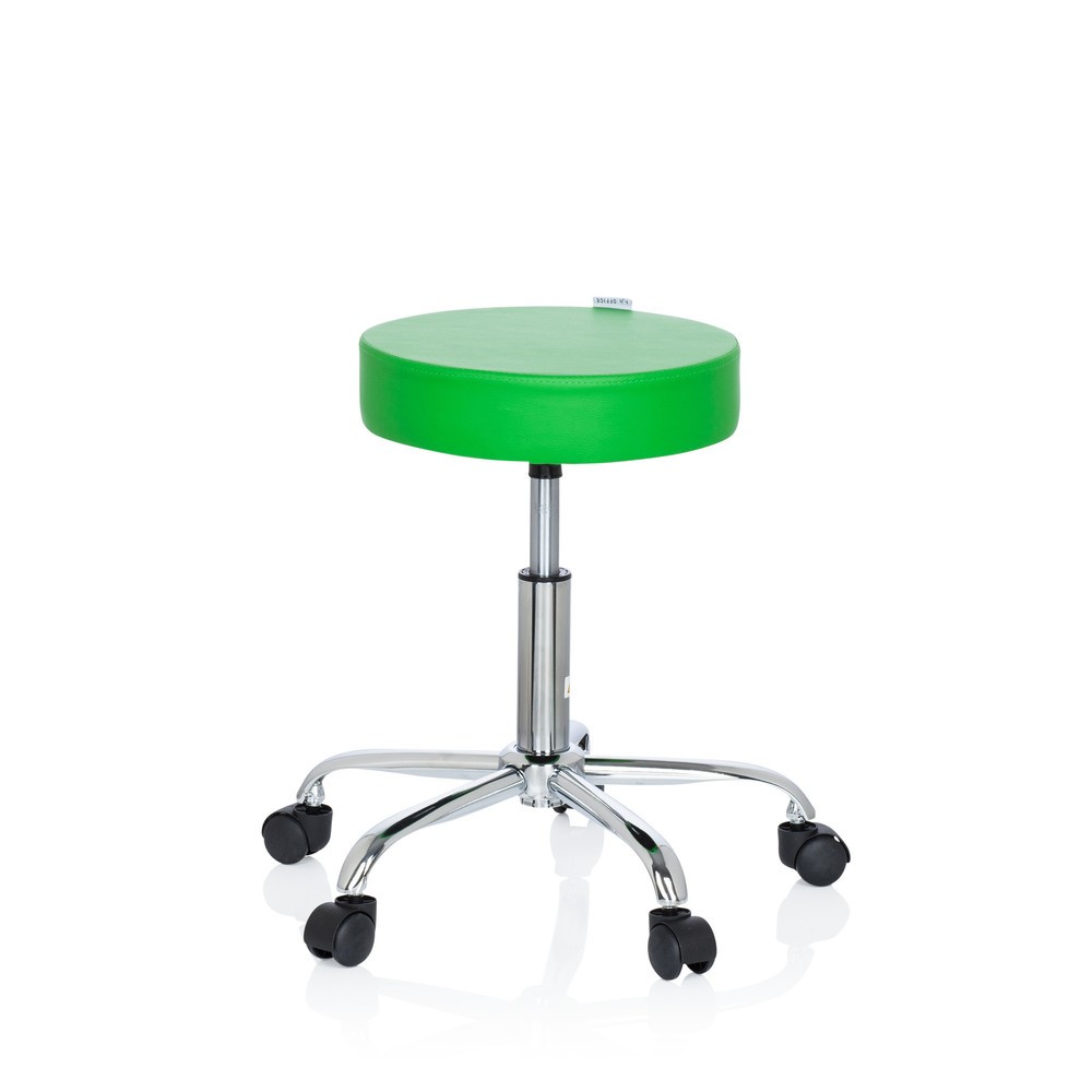 N° de l'image du produit 8 : Tabouret ergonomique / tabouret pivotant hjh OFFICE OPERATOR II similicuir, vert