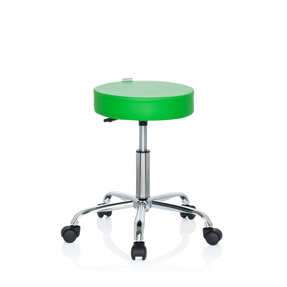 N° de l'image du produit 9 : Tabouret ergonomique / tabouret pivotant hjh OFFICE OPERATOR II similicuir, vert