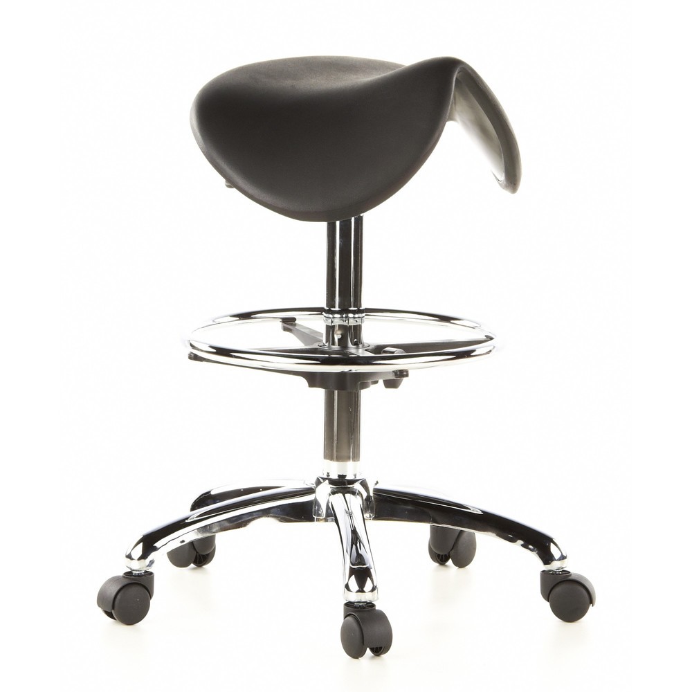 N° de l'image du produit 2 : Tabouret / tabouret pivotant hjh OFFICE TOP WORK 13 mousse rigide, noir