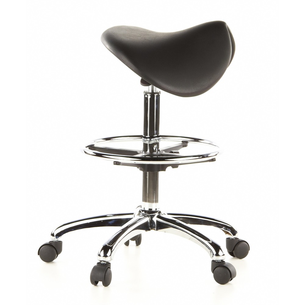 N° de l'image du produit 3 : Tabouret / tabouret pivotant hjh OFFICE TOP WORK 13 mousse rigide, noir