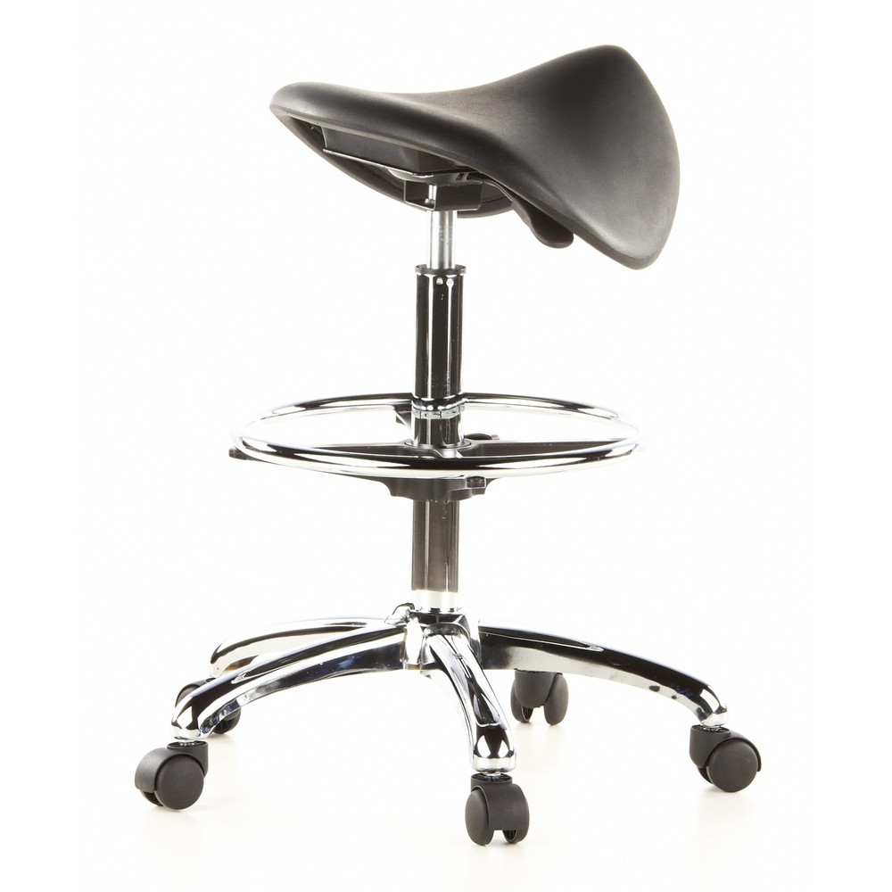 N° de l'image du produit 4 : Tabouret / tabouret pivotant hjh OFFICE TOP WORK 13 mousse rigide, noir