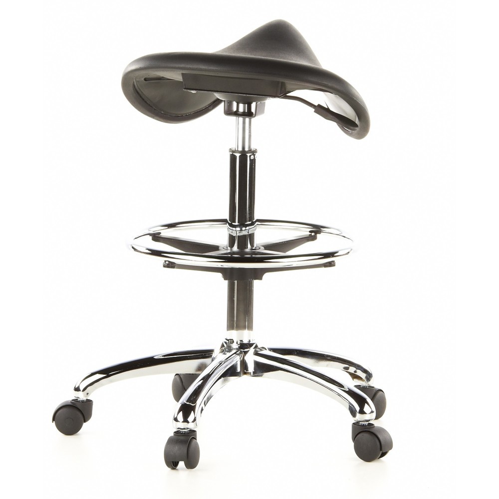 N° de l'image du produit 5 : Tabouret / tabouret pivotant hjh OFFICE TOP WORK 13 mousse rigide, noir