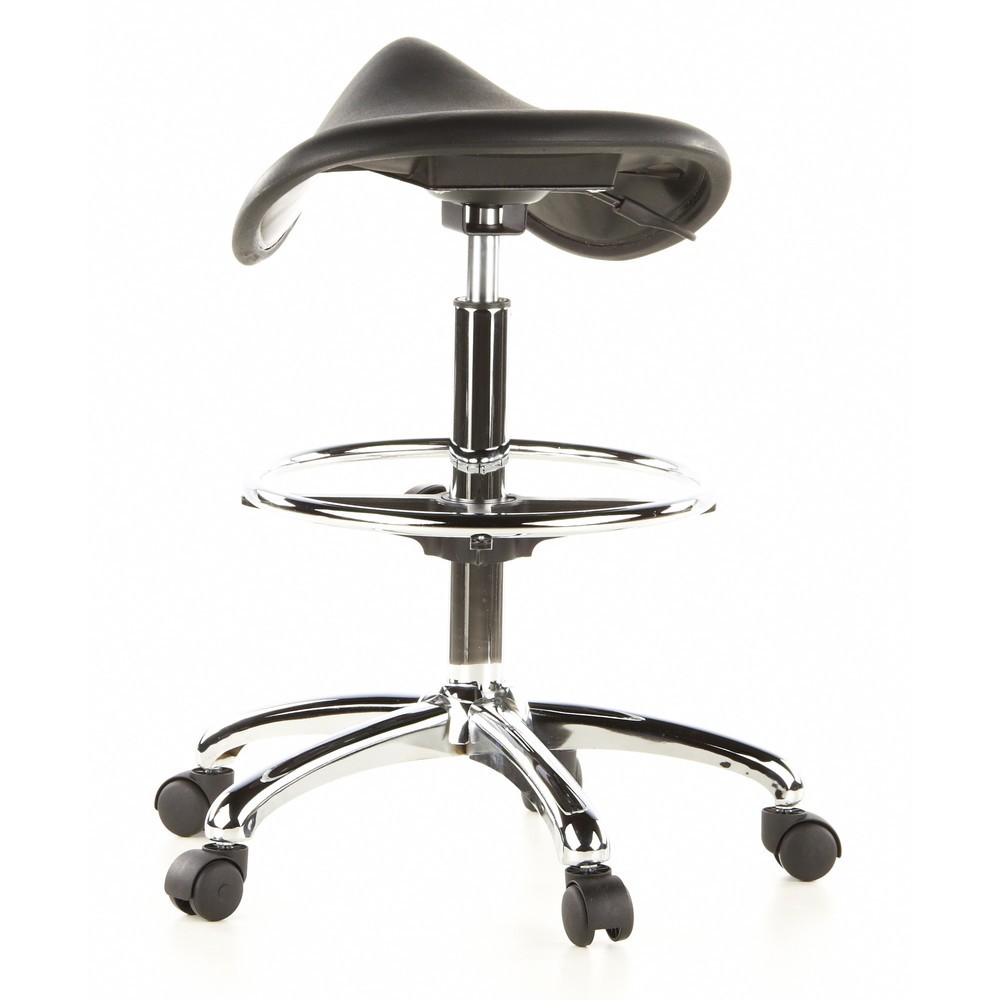 N° de l'image du produit 6 : Tabouret / tabouret pivotant hjh OFFICE TOP WORK 13 mousse rigide, noir