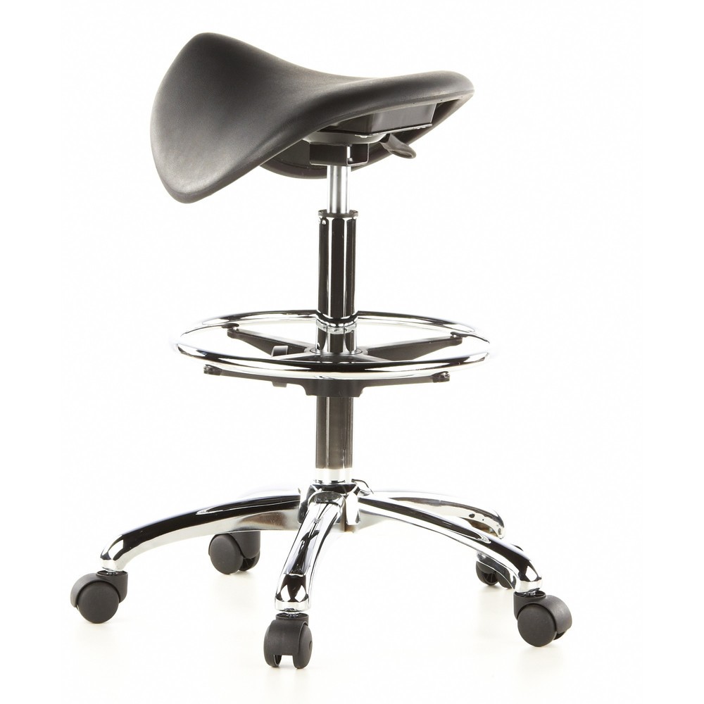 N° de l'image du produit 7 : Tabouret / tabouret pivotant hjh OFFICE TOP WORK 13 mousse rigide, noir