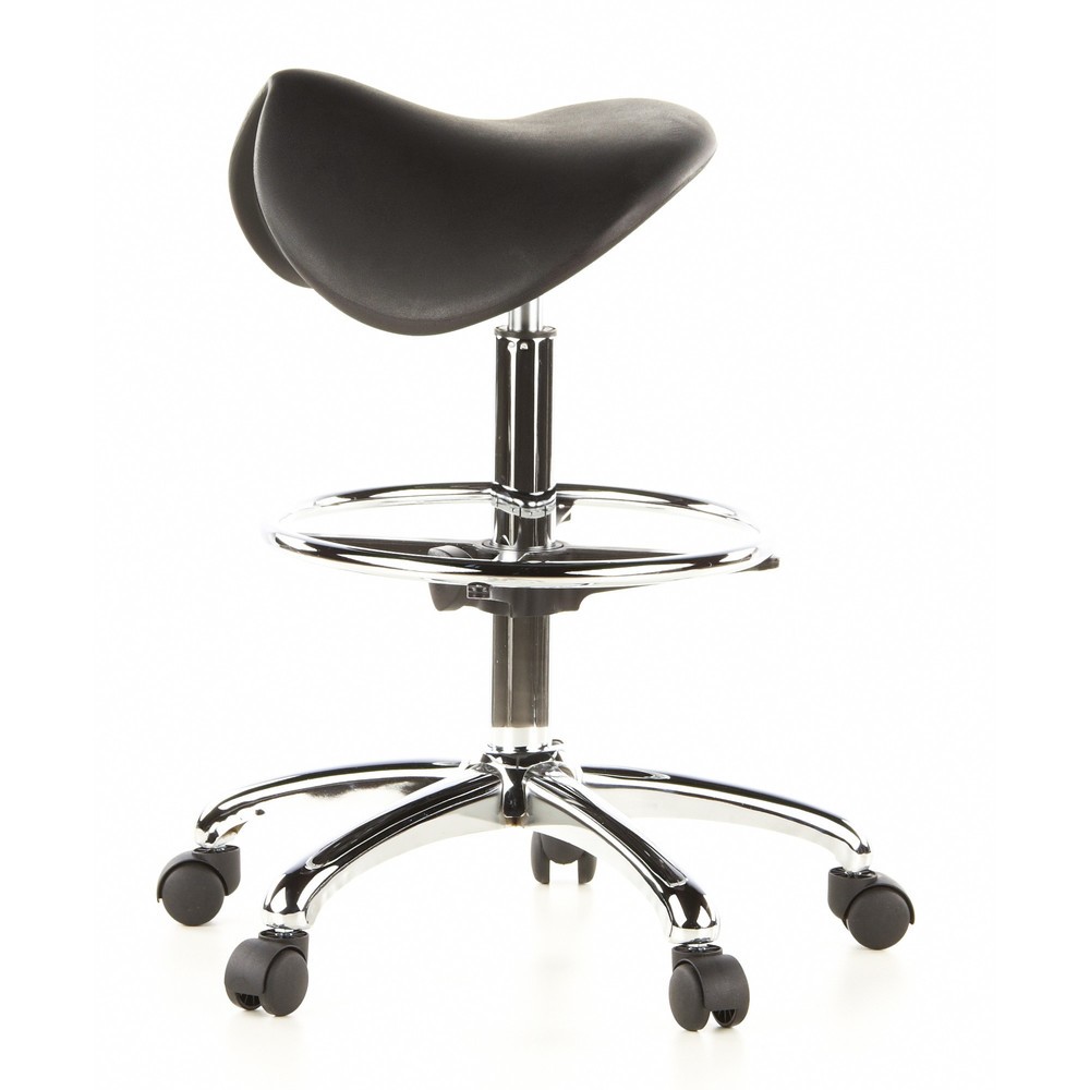 N° de l'image du produit 8 : Tabouret / tabouret pivotant hjh OFFICE TOP WORK 13 mousse rigide, noir