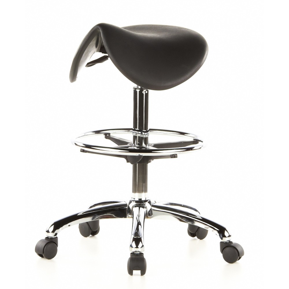 N° de l'image du produit 9 : Tabouret / tabouret pivotant hjh OFFICE TOP WORK 13 mousse rigide, noir