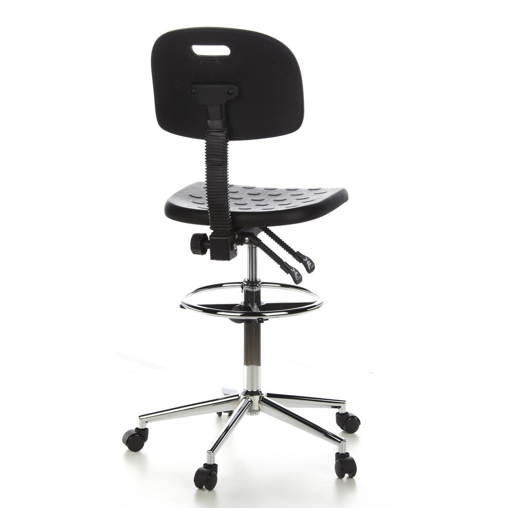 N° de l'image du produit 5 : Tabouret / tabouret pivotant hjh OFFICE TOP WORK 23 similicuir, noir
