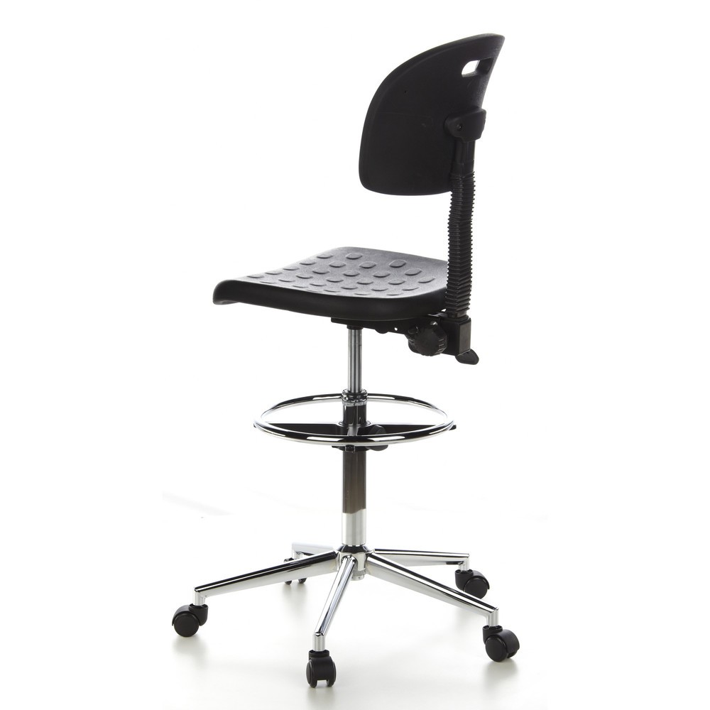 N° de l'image du produit 7 : Tabouret / tabouret pivotant hjh OFFICE TOP WORK 23 similicuir, noir