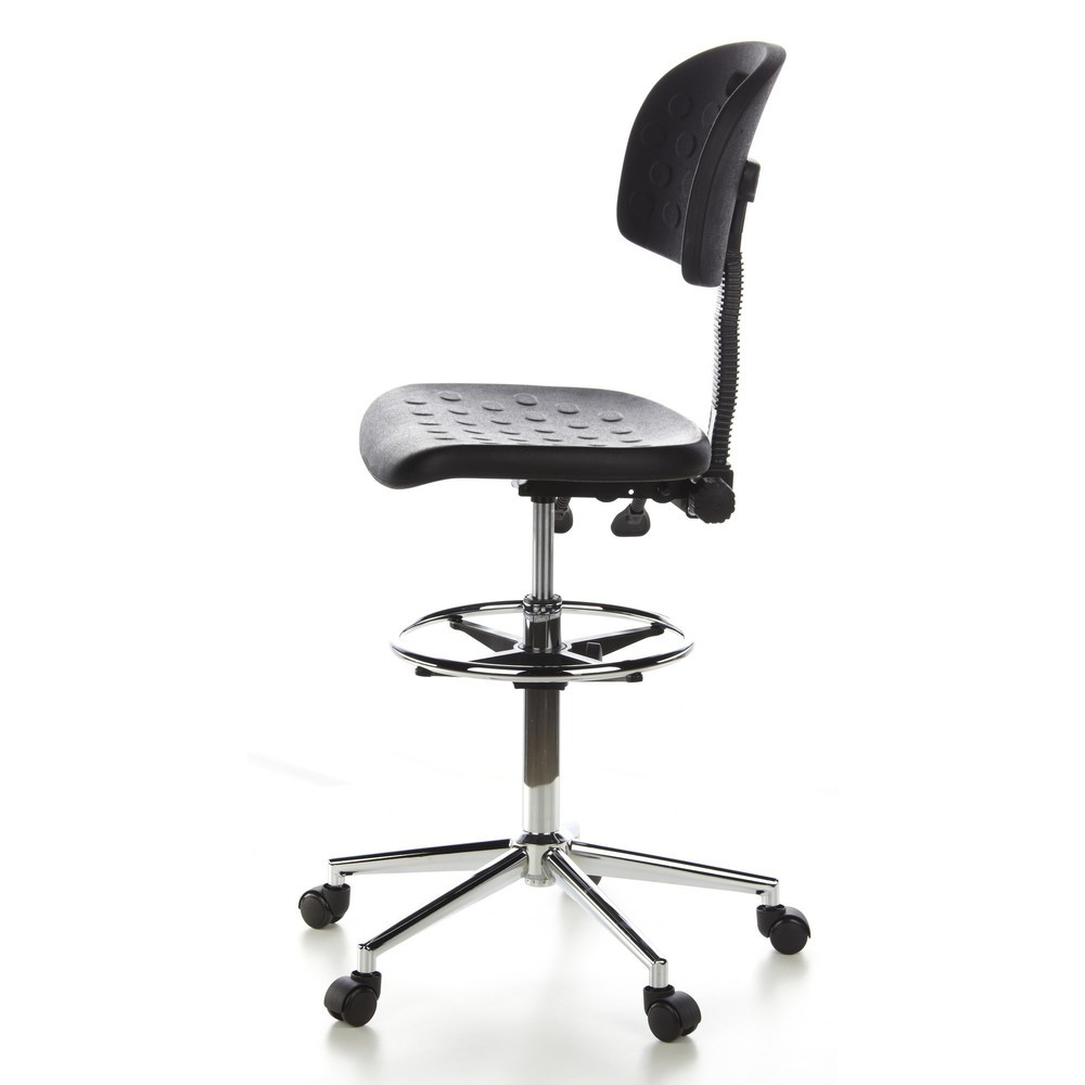 N° de l'image du produit 8 : Tabouret / tabouret pivotant hjh OFFICE TOP WORK 23 similicuir, noir