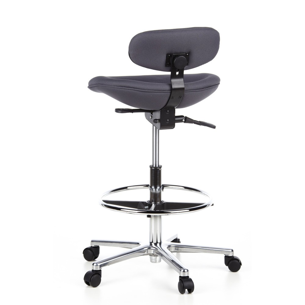 N° de l'image du produit 8 : Tabouret / tabouret pivotant hjh OFFICE WORK MF tissu, anthracite