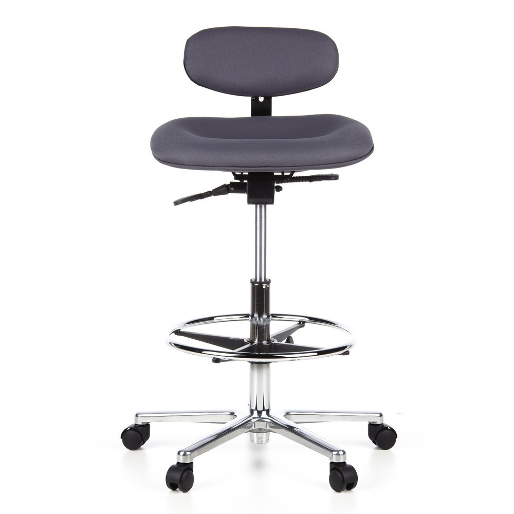 Illustration du produit: Tabouret / tabouret pivotant hjh OFFICE WORK MF tissu, anthracite