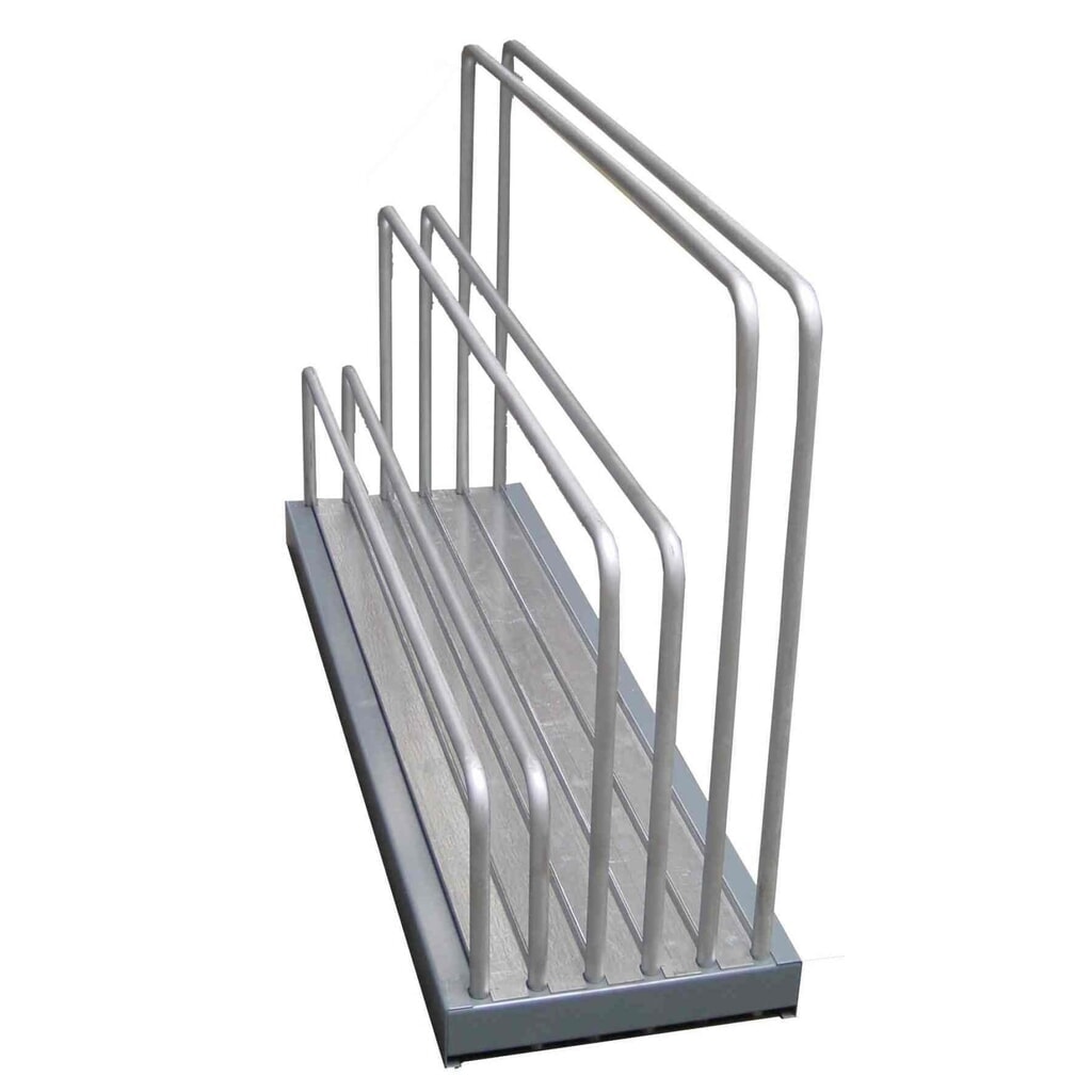 Produktabbildung: Tafelregal VLR, HxBxT 1.000 x 475 x 1.600 mm, Fachbreite 70 mm, 5 Fächer
