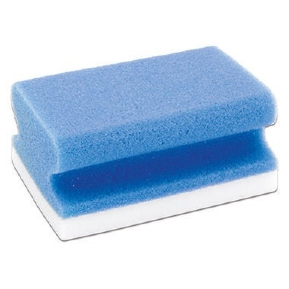 Produktabbildung: FRANKEN Schreibtafelschwamm X-Wipe! Z1945 7x4,5x9,5cm blau 2 St./Pack.
