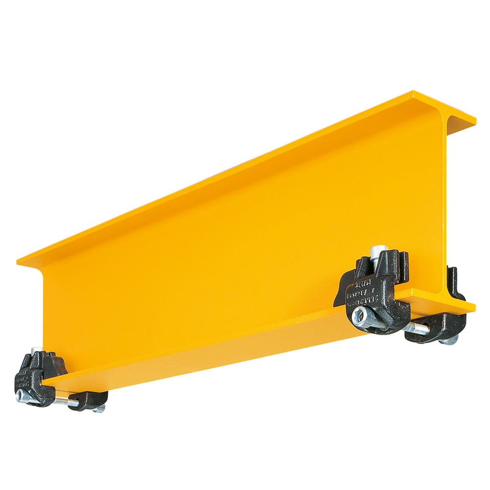 Illustration du produit: Tampon de serrage alpha pour chariots de pont roulant ABUS avec capacité de charge max. 2 500 kg, largeur de l'aile 64-120 mm