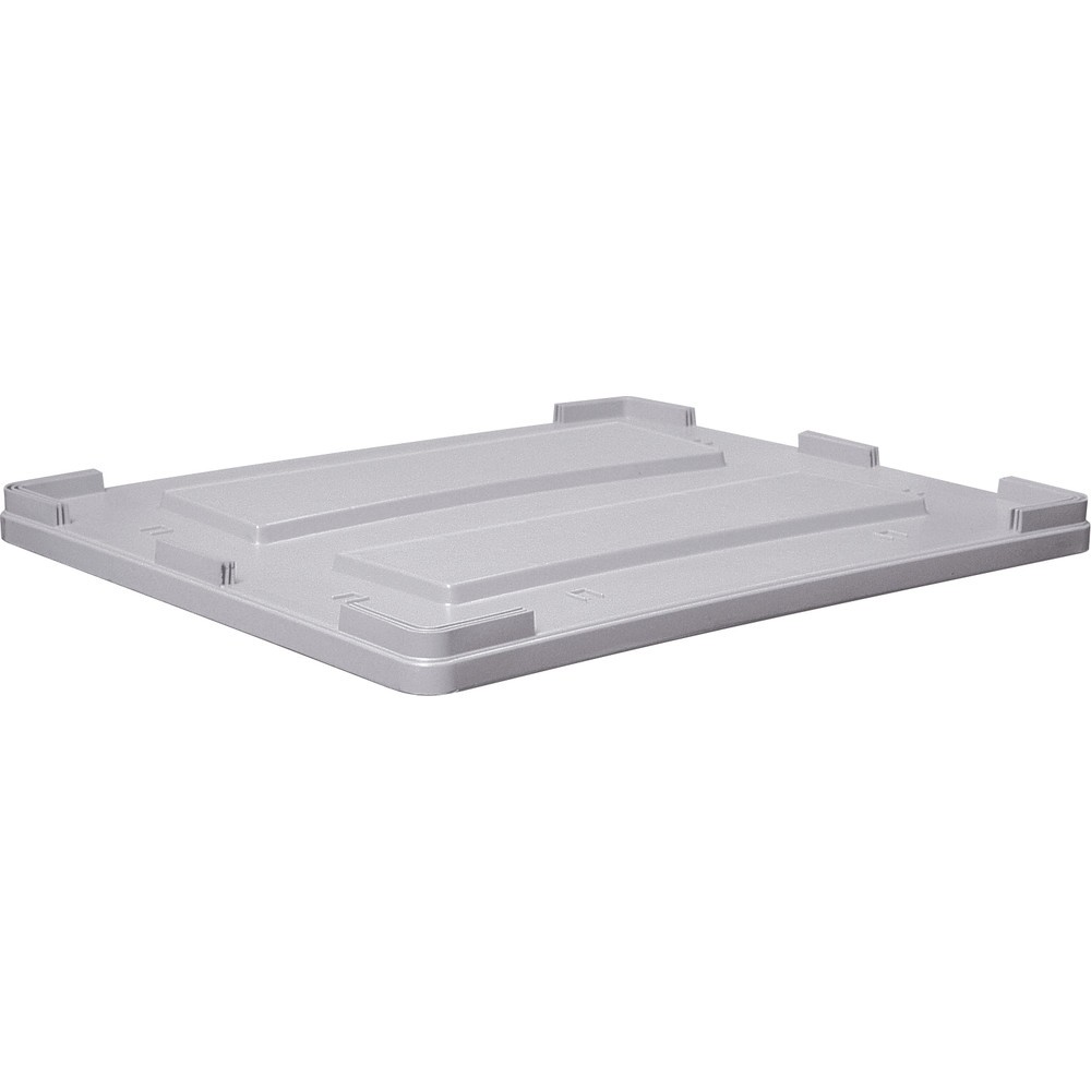 Imagen del producto: Tapa para grandes recipientes de polietileno, volumen 610 litros, gris