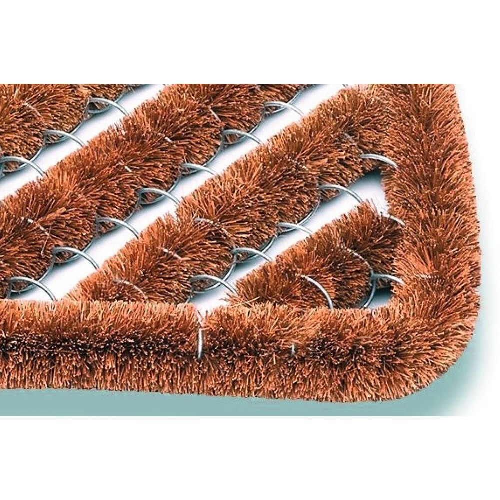 N° de l'image du produit 2 : Paillasson brosses coco, L 390 x l 590 x E 30 mm, naturel coco/acier