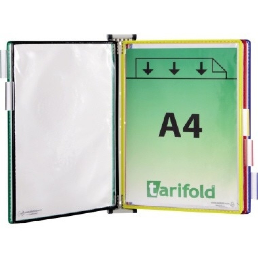 Produktabbildung: Tarifold Wandelement 414159 mit 5 Sichttafeln A4 sortiert