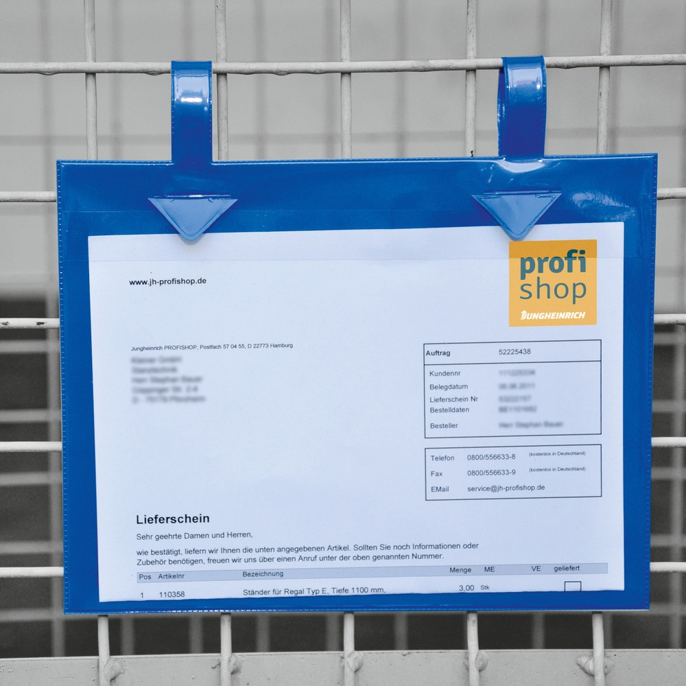 Immagine del prodotto n. 3: Tasca per contenitori a griglia con linguette, LxA 235 x 170mm