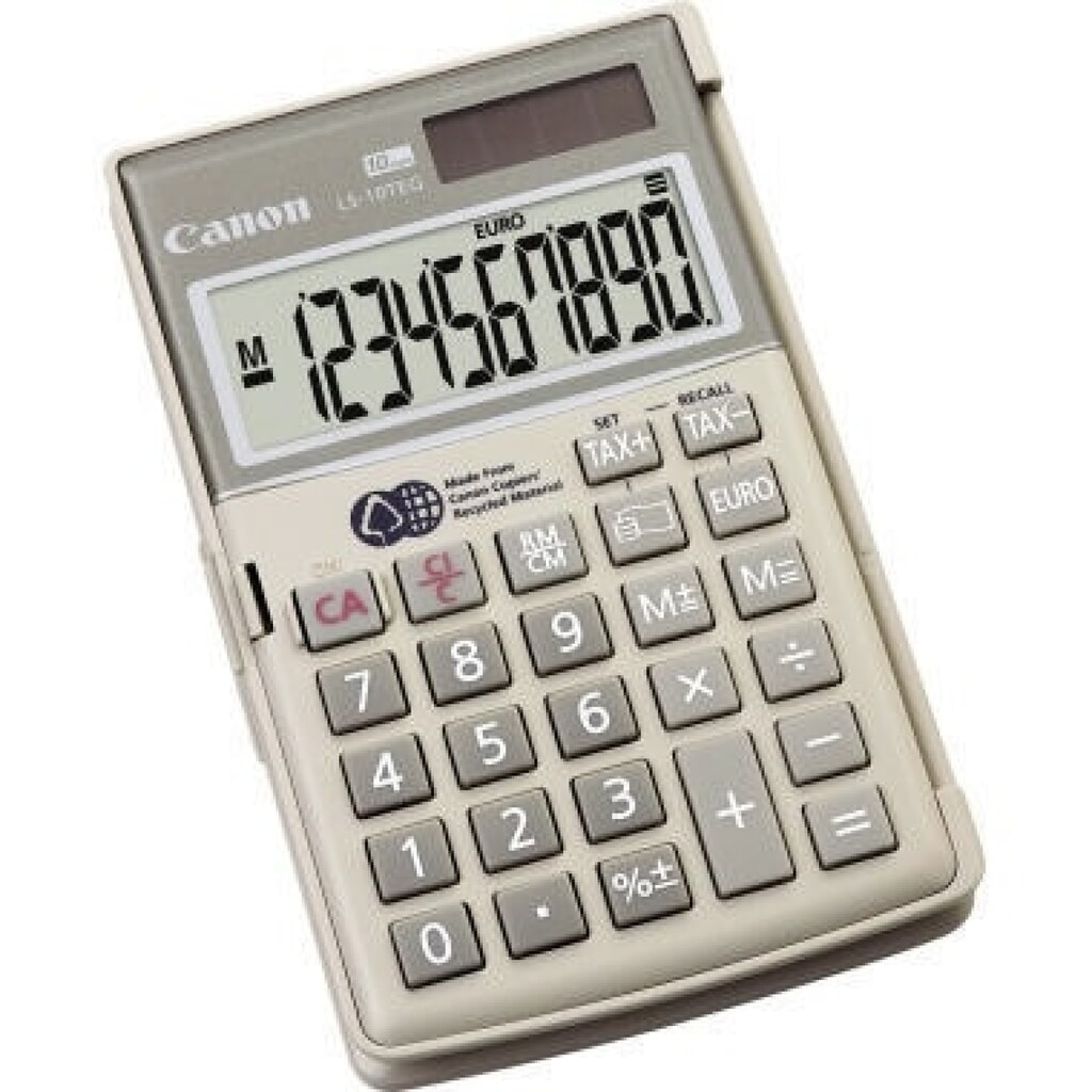 Canon Taschenrechner LS-10TEG 4422b002 10Zeichen silber Produktabbildung: Canon Taschenrechner LS-10TEG 4422b002 10Zeichen silber