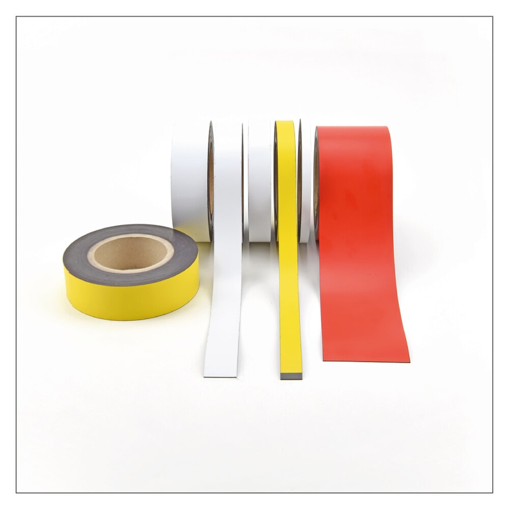 Zdjęcie produktu nr 4: Taśma magnetyczna do etykietowania, rolka, wys. 30 mm, czerwona