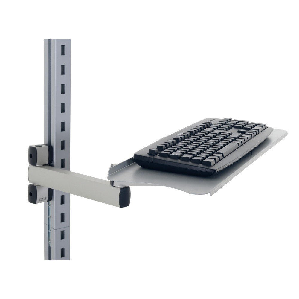 Produktabbildung Nr. 3: Tastatur- und Mausablage mit Gelenkarm für Rocholz Packtisch-System, HxBxT 200 x 100 x 455 mm