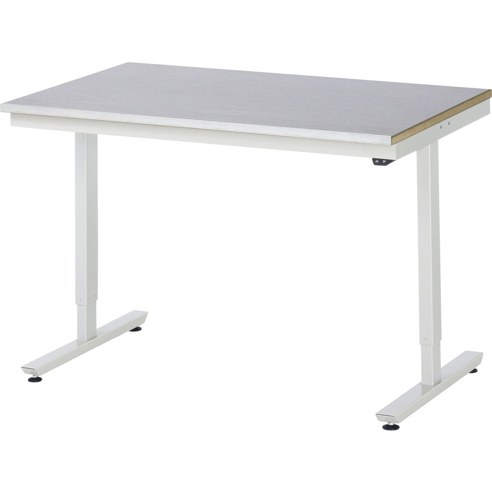 Immagine del prodotto: Tavolo da lavoro RAU regolabile in altezza elettricamente Serie adlatus 300, AxLxP 720-1.120 x 1.250 x 800 mm, piano di lavoro rivestito in lamiera d'acciaio