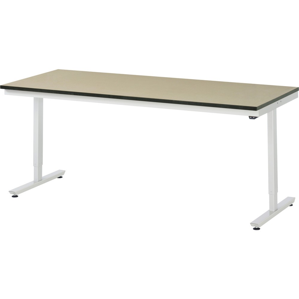 Immagine del prodotto: Tavolo da lavoro RAU regolabile in altezza elettricamente Serie adlatus 300, AxLxP 720-1.120 x 2.000 x 800 mm, piano di lavoro in MDF