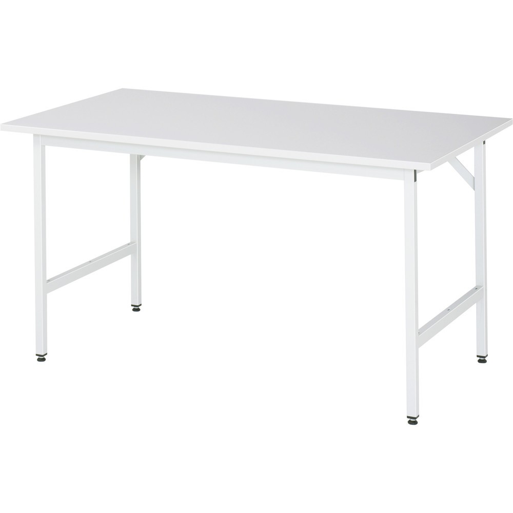 Immagine del prodotto n. 1: Tavolo da lavoro RAU regolabile in altezza serie JERRY, AxLxP 800-850 x 1.500 x 800 mm, piano di lavoro con rivestimento in melamina EGB