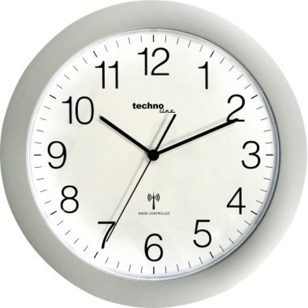 Produktabbildung Nr. 1: technoline Wanduhr WT 8000 silber analog