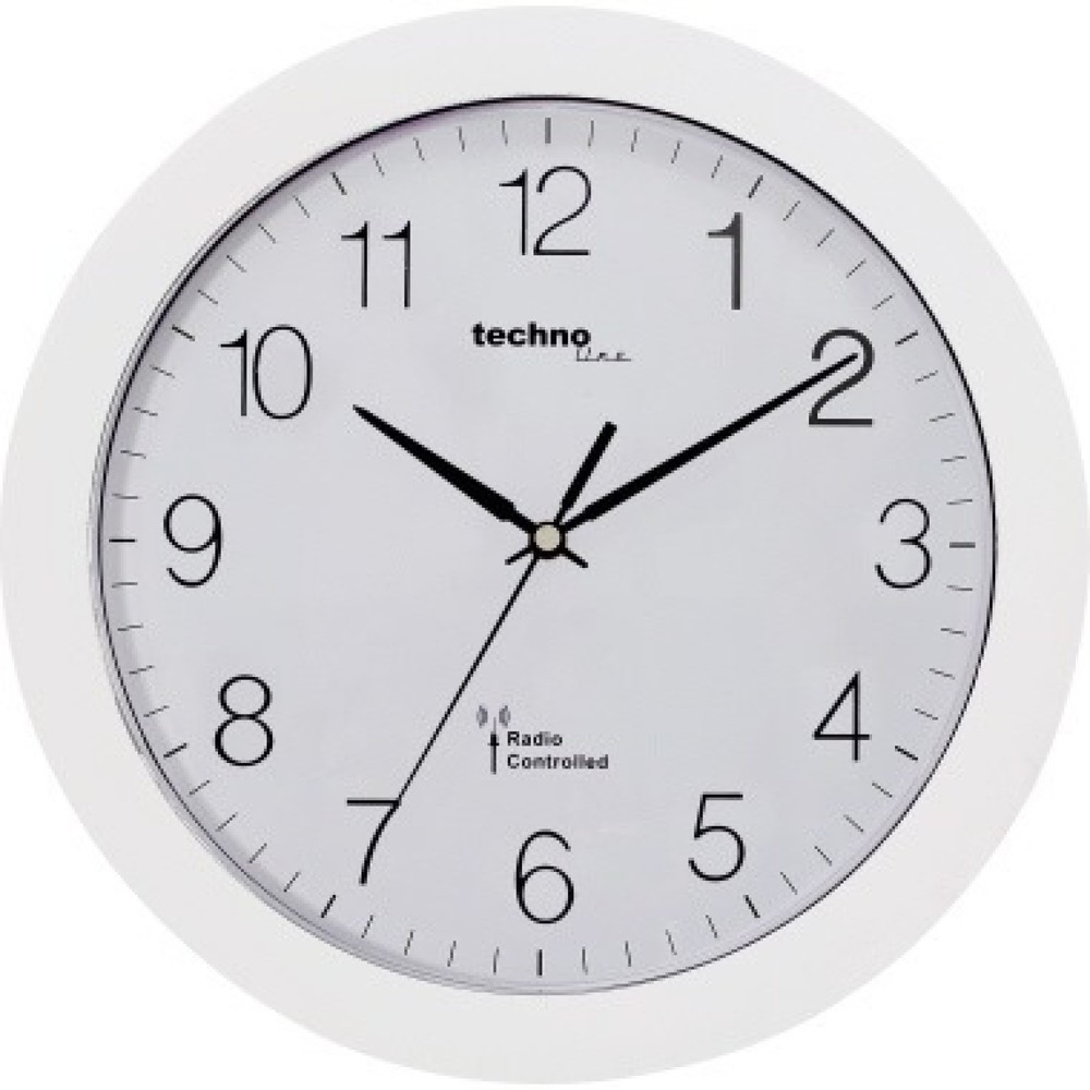 Produktabbildung Nr. 1: technoline Wanduhr WT 8000 weiß analog