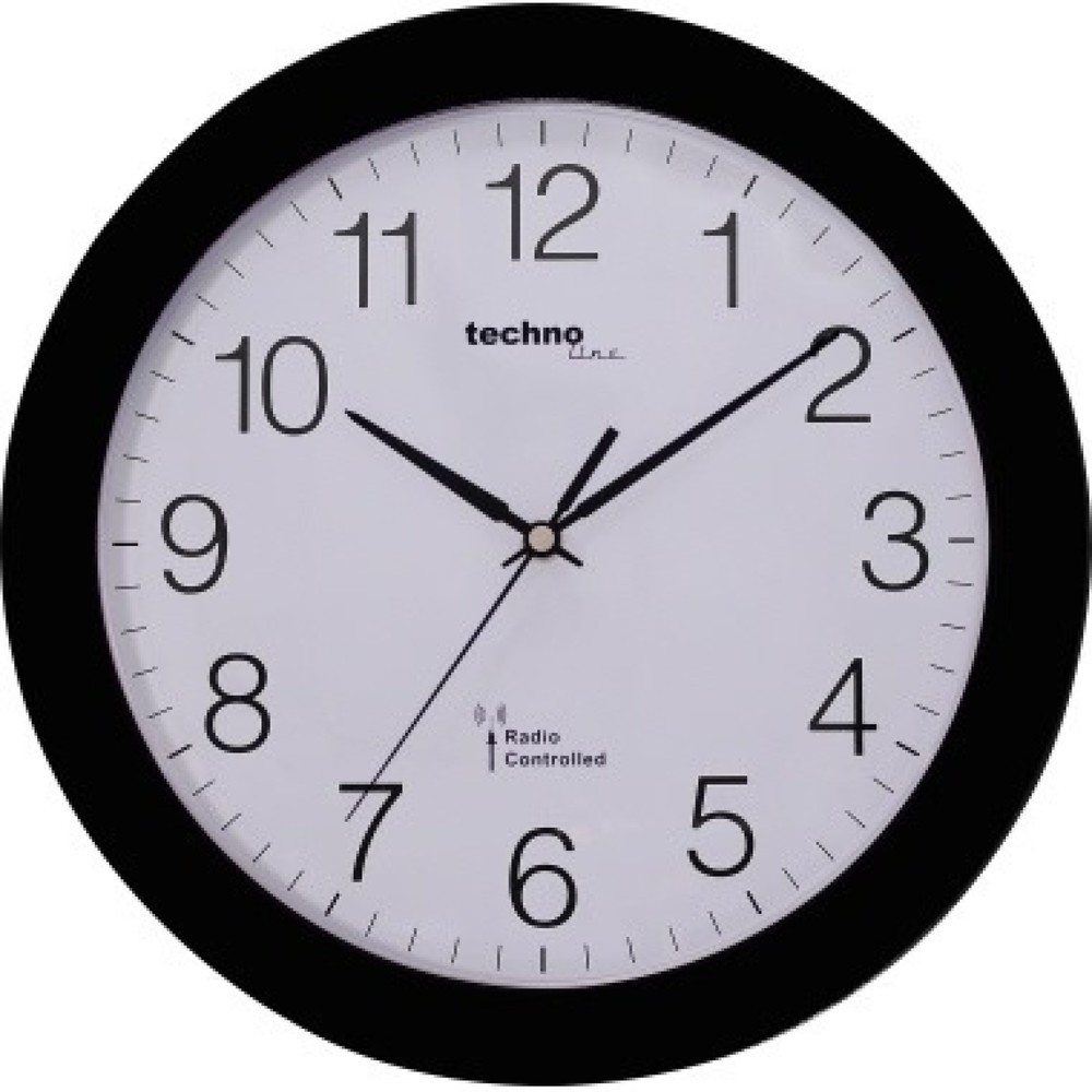 Produktabbildung Nr. 1: technoline Wanduhr WT 8000 schwarz analog