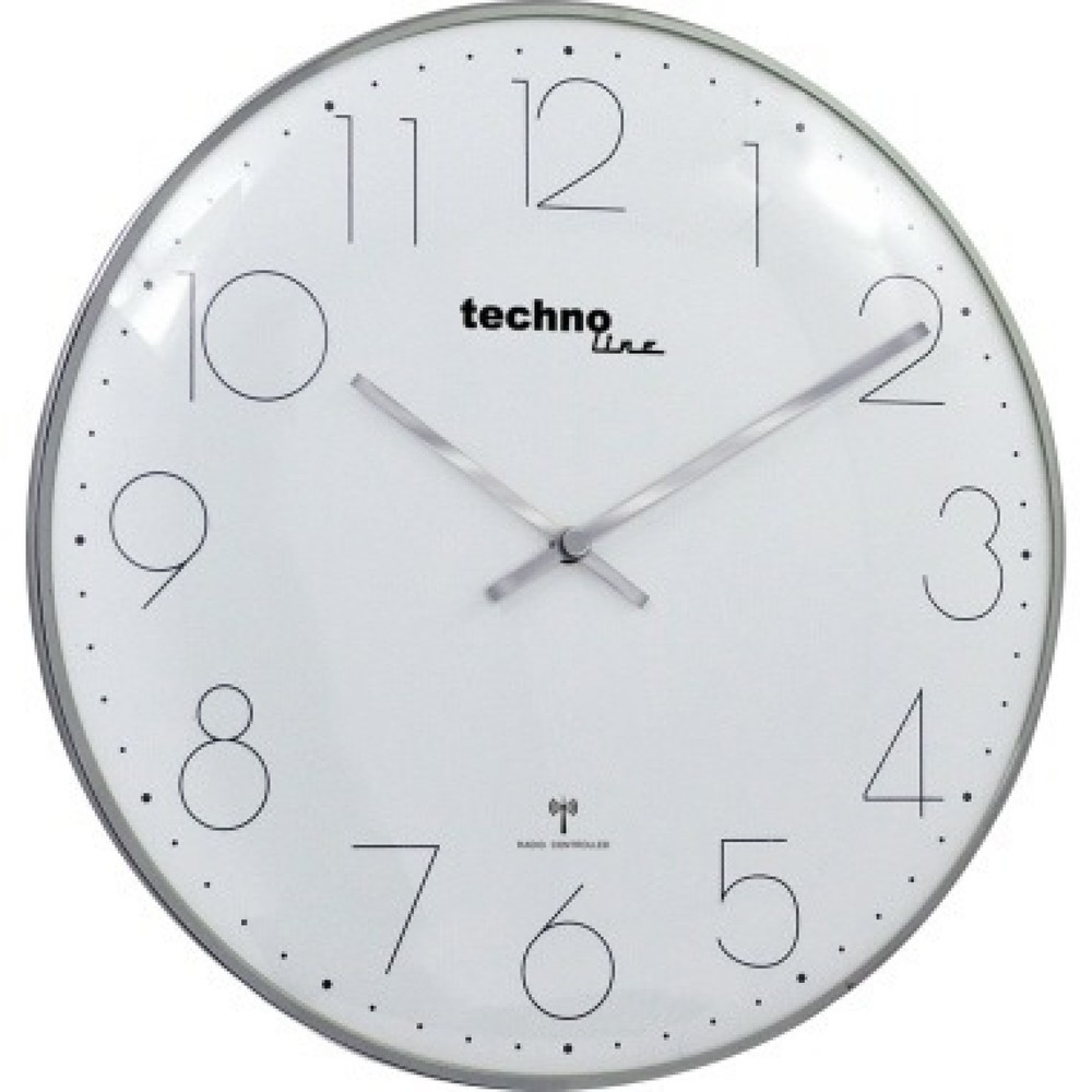 Produktabbildung Nr. 1: technoline Wanduhr WT 8240 chrom analog
