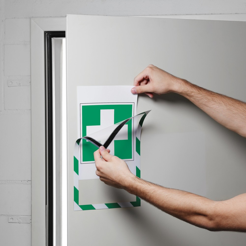 Immagine del prodotto n. 4: Telaio magnetico DURAFRAME® Security DURABLE, DIN A4, verde/bianco