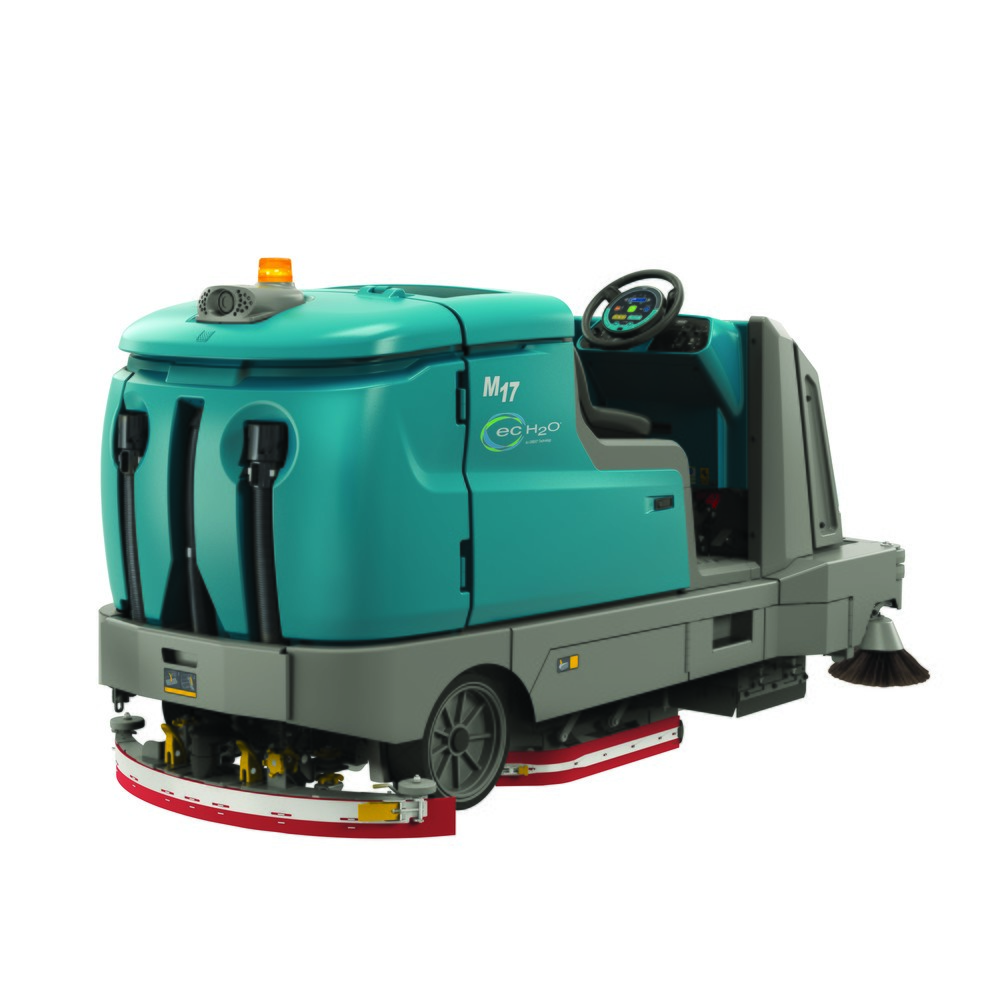 Produktabbildung Nr. 2: Tennant® Aufsitz-Scheuer-Saug-/Kehrmaschine M17, Batterie, 900 mm Walze, inkl. SST und ec-H2O™