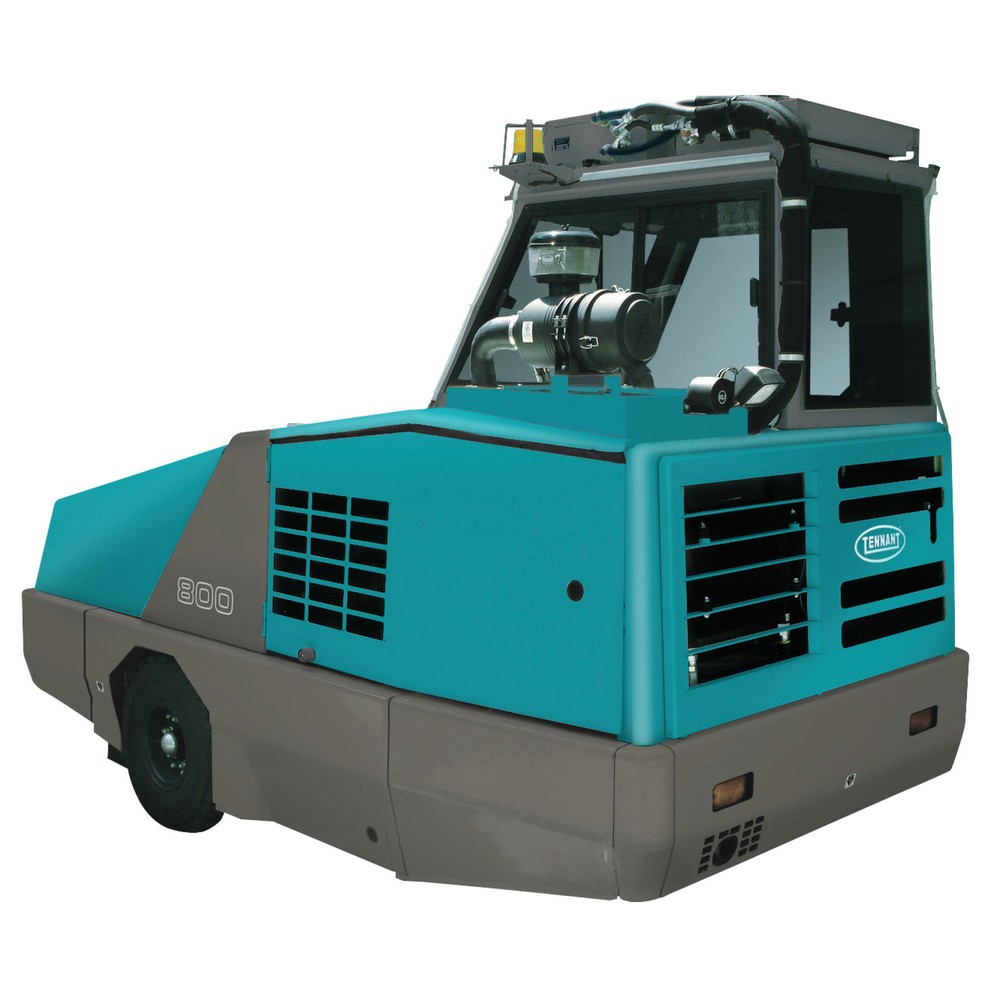 Product image: Tennant® 800 ride-on vacuum sweeper, diesel