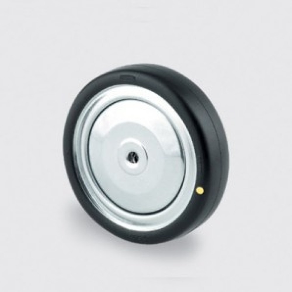 Produktabbildung: TENTE® Apparaterad Stahl, elektrisch leitfähig, Ø x B 125 x 32 mm, TK 200 kg