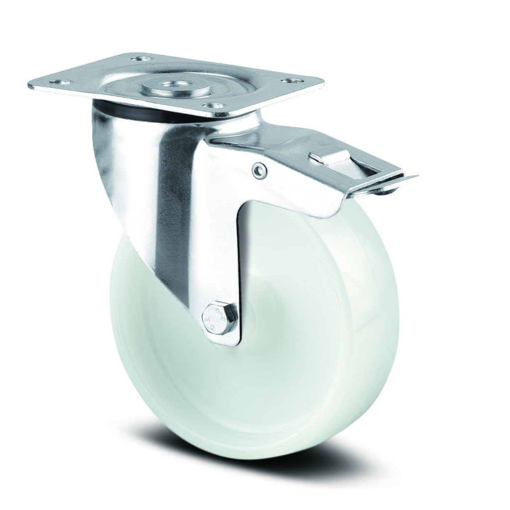TENTE® Lenkrolle PP, Rollenlager, Totalfeststeller