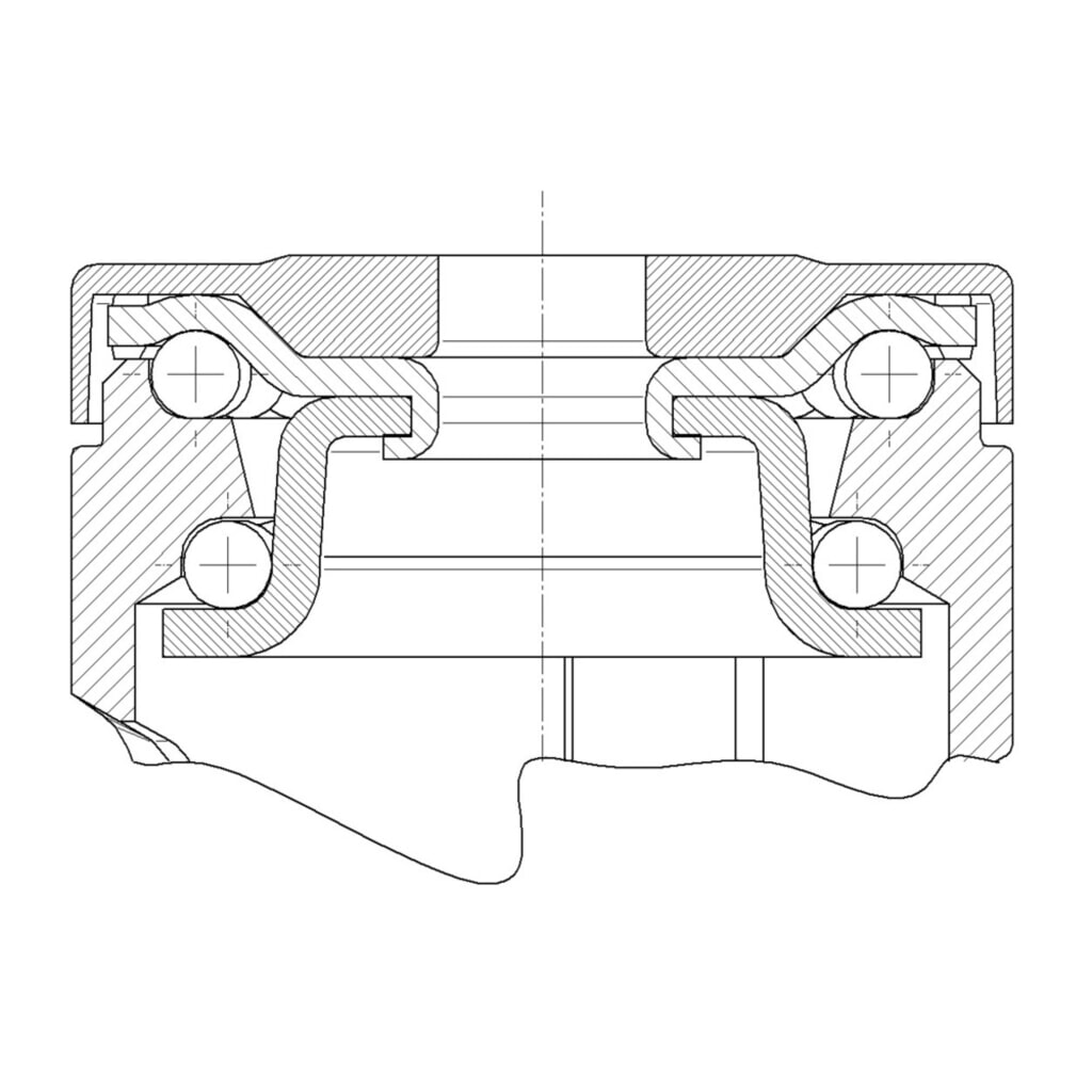 TENTE® Lenkrolle TPE, Präzisionskugellager, Kunststoff-Gehäuse, Totalfeststeller, Ø x Breite 100 x 50 mm, TK 100 kg Produktabbildung Nr. 2: TENTE® Lenkrolle TPE, Präzisionskugellager, Kunststoff-Gehäuse, Totalfeststeller, Ø x Breite 100 x 50 mm, TK 100 kg