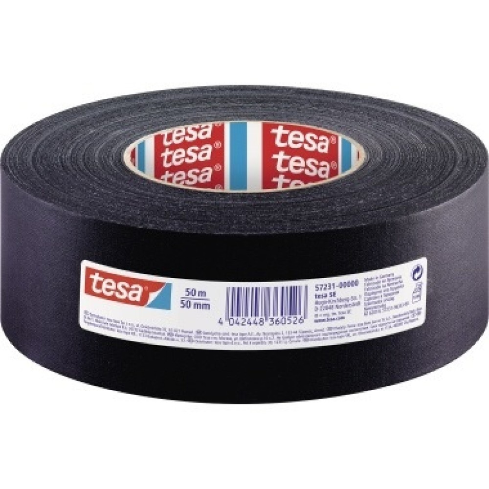 Produktabbildung: tesa® Gewebeband 57231-00000 50mmx50m schwarz