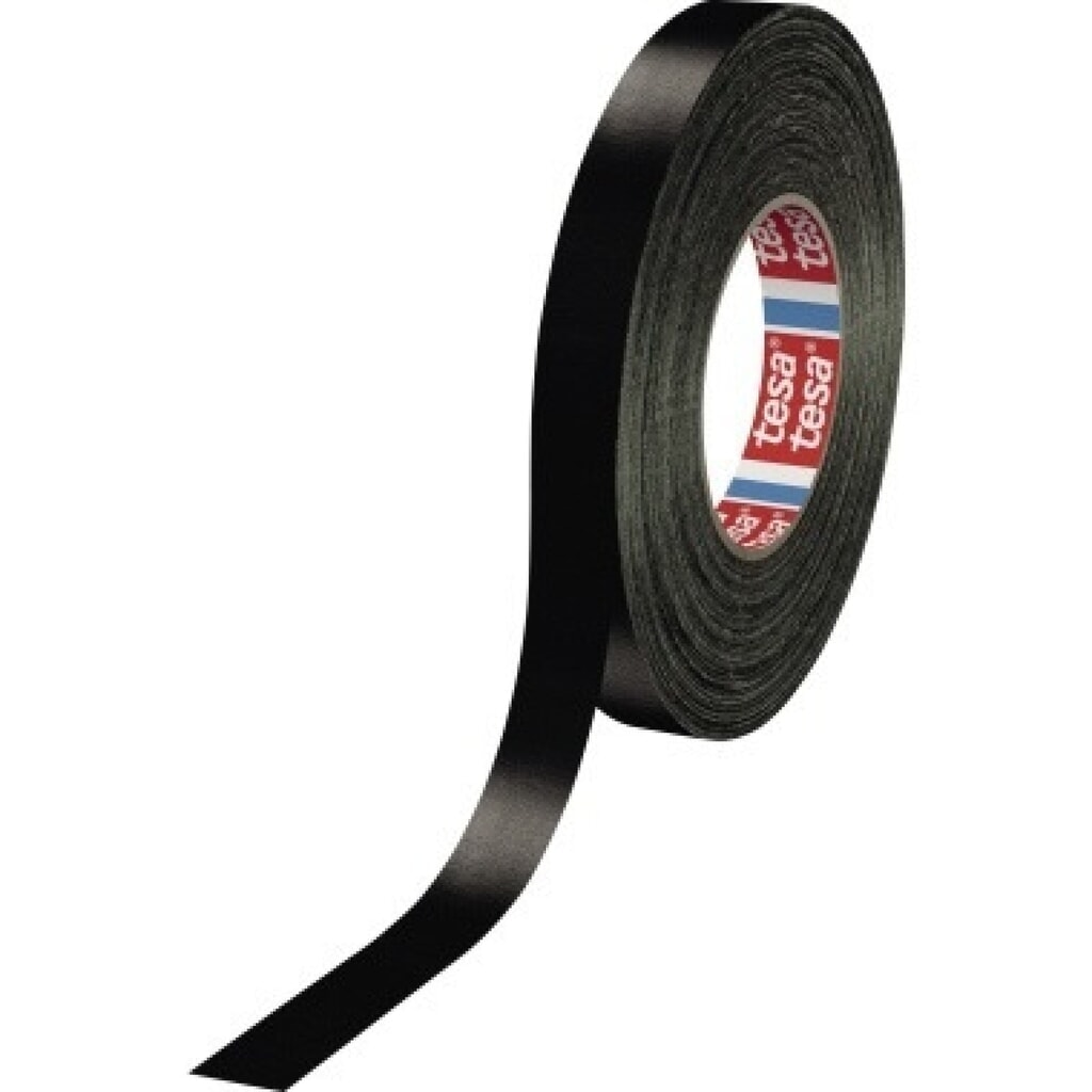 tesa® Gewebeband Premium 04651-00008 19mmx25m schwarz Produktabbildung: tesa® Gewebeband Premium 04651-00008 19mmx25m schwarz