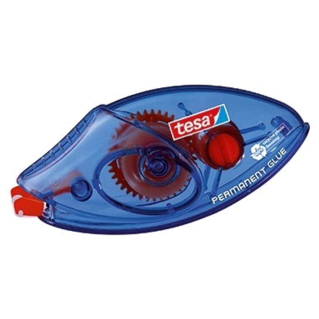 tesa® Kleberoller 59090-00005 8,4mmx8,5m permanent Einweg bl Produktabbildung: tesa® Kleberoller 59090-00005 8,4mmx8,5m permanent Einweg bl
